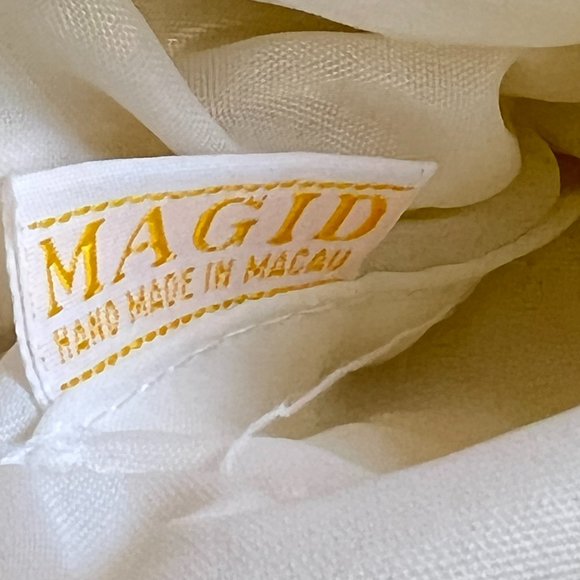 Vintage Magid 1960s Beaded Silver Art Deco Style Kiss-Lock Small Clasp Purse - Picture 6 of 10